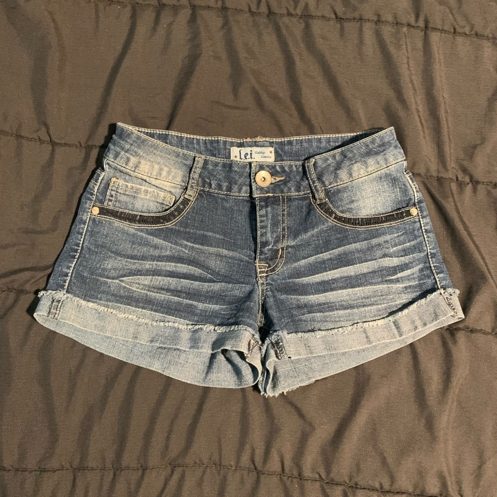 Denim shorts